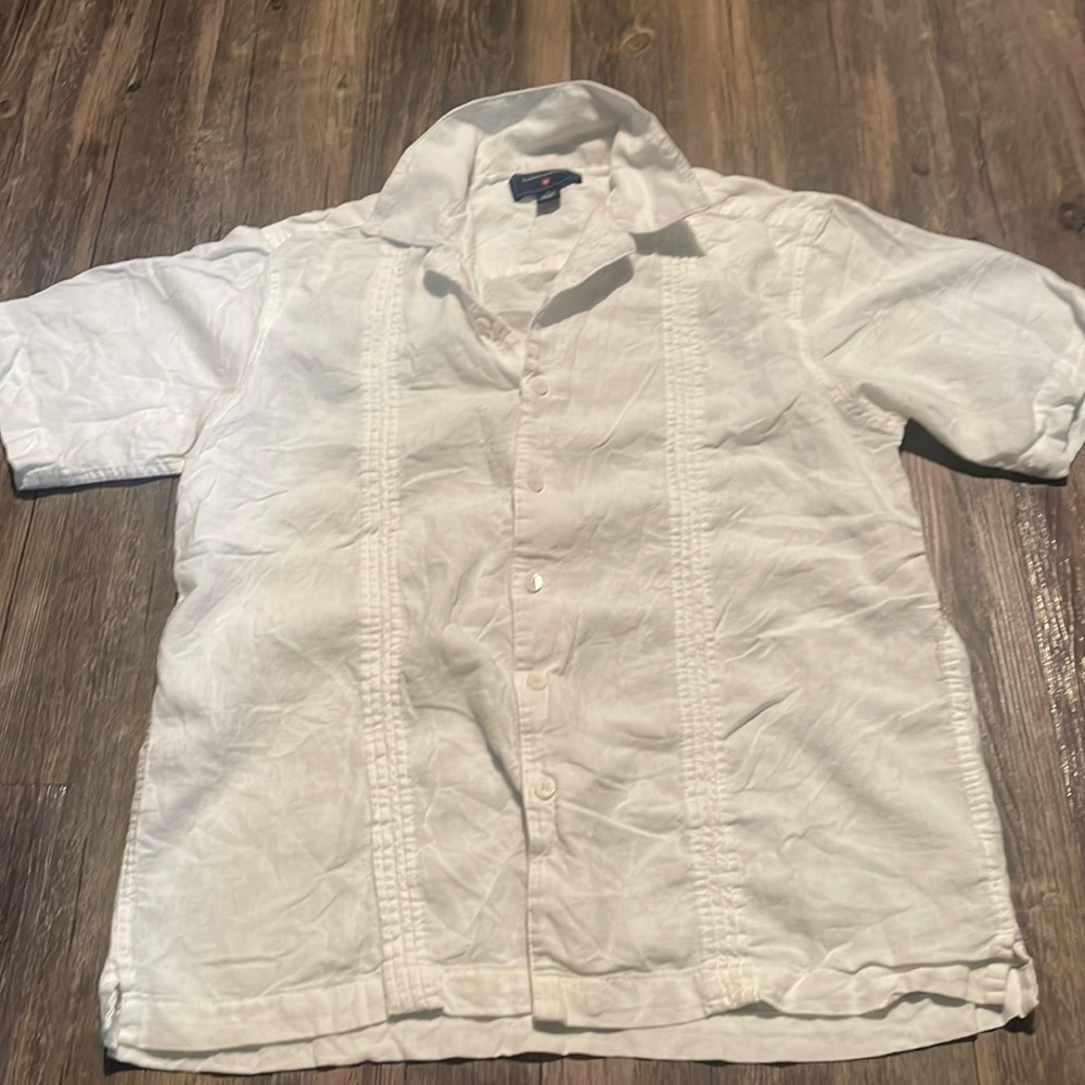 White linen shirt
